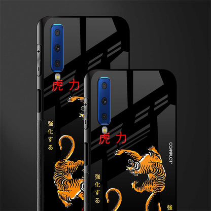 tigers black glass case for samsung galaxy a7 2018 image-2
