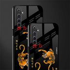tigers black glass case for realme 6 pro image-2