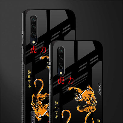 tigers black glass case for mi a3 redmi a3 image-2