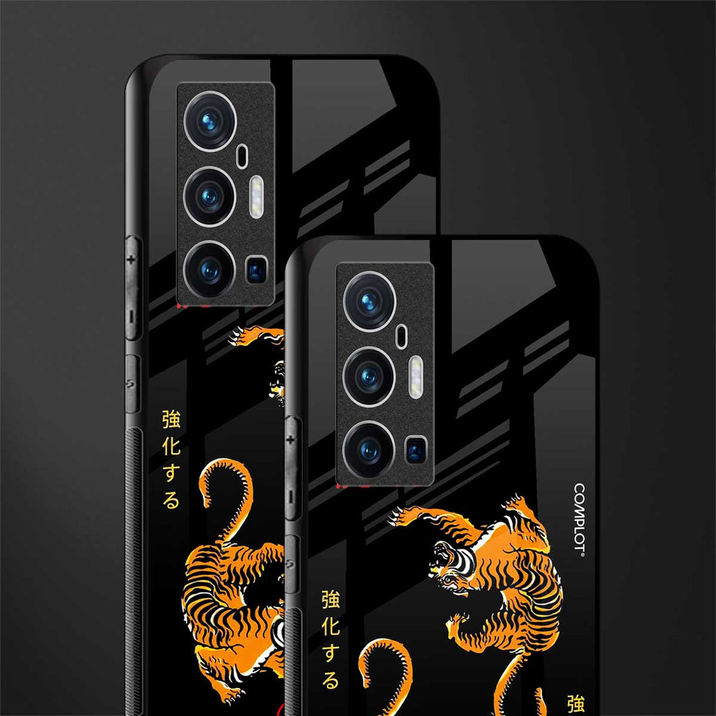 tigers black glass case for vivo x70 pro plus image-2