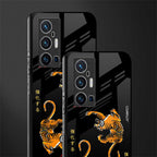 tigers black glass case for vivo x70 pro plus image-2