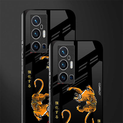 tigers black glass case for vivo x70 pro plus image-2
