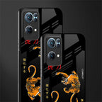 tigers black glass case for oppo reno7 pro 5g image-2