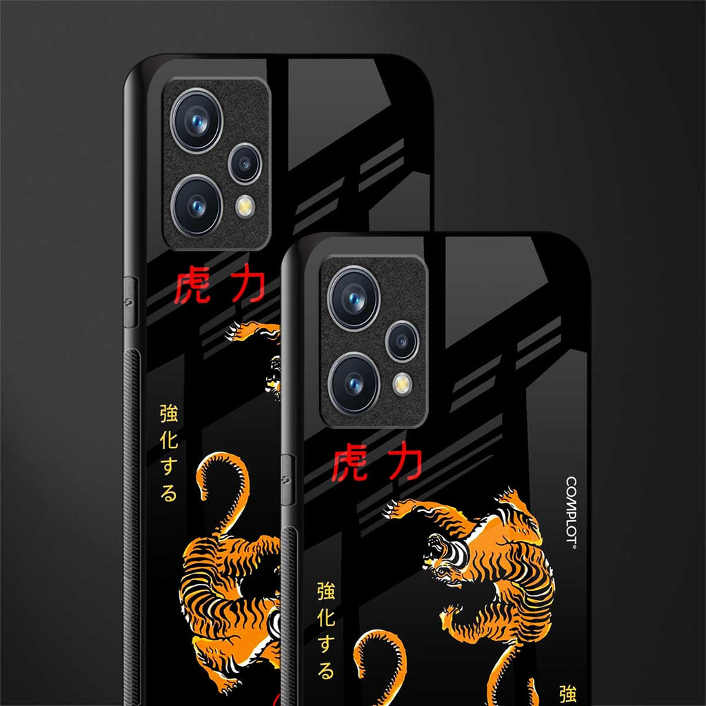 tigers black glass case for realme 9 4g image-2