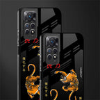 tigers black glass case for redmi note 11 pro image-2