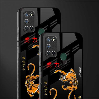 tigers black glass case for realme 7i image-2