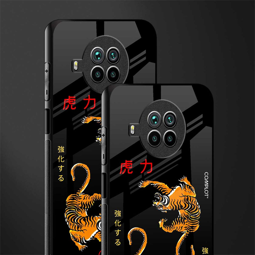 tigers black glass case for mi 10i image-2