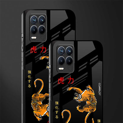tigers black glass case for realme 8 4g image-2