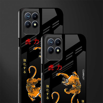 tigers black glass case for realme 8i image-2
