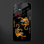 tigers black glass case for vivo v23 pro 5g image