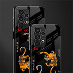 tigers black back phone cover | glass case for samsung galaxy a13 4g