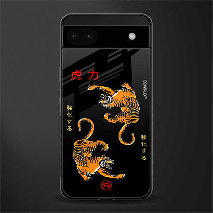 tigers black back phone cover | glass case for google pixel 6a