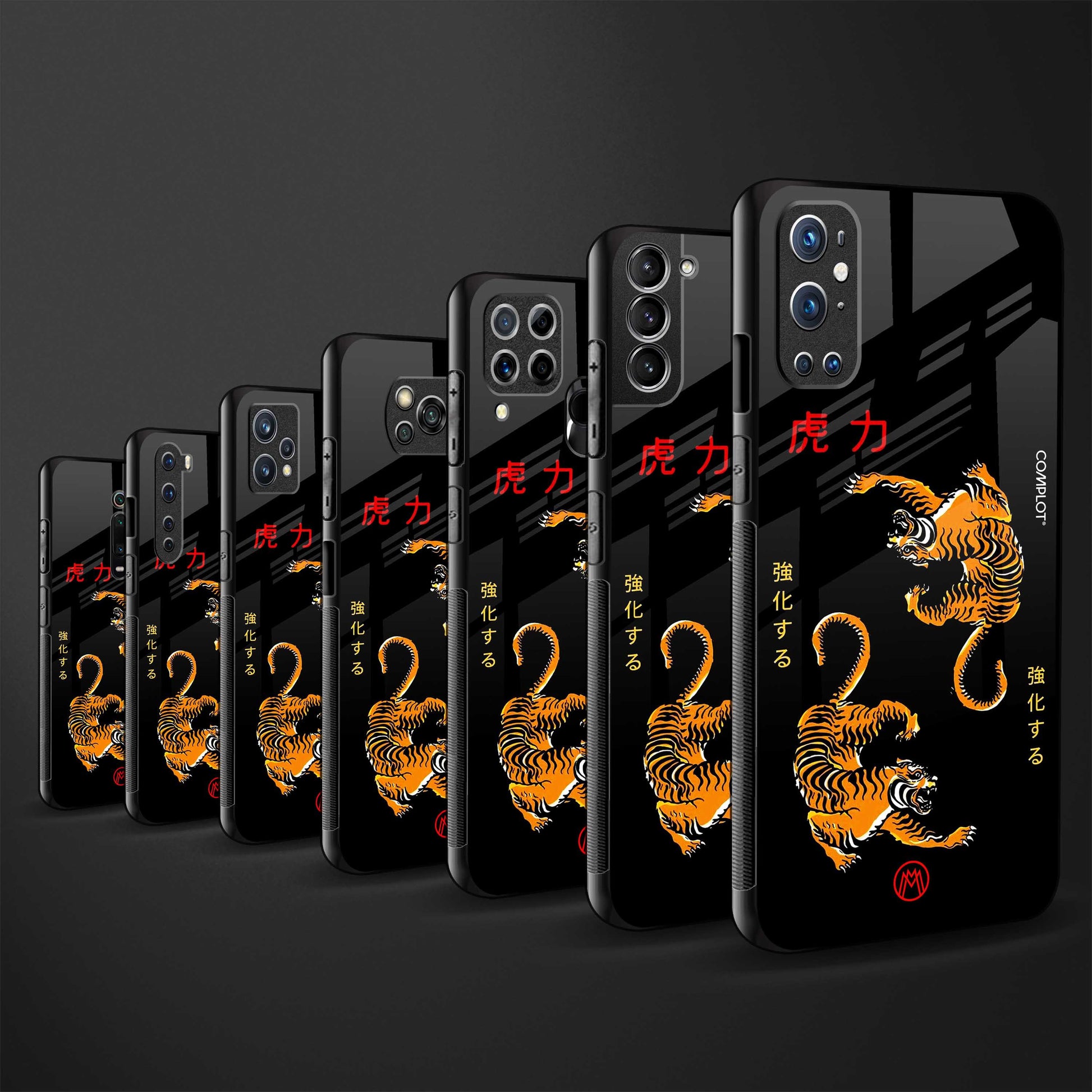 tigers black glass case for realme 2 pro image-3