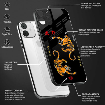 tigers black glass case for iphone 14 pro max image-4