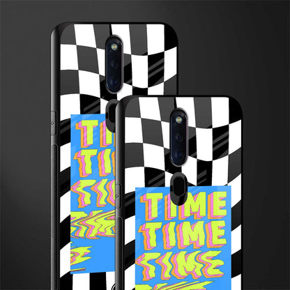 time glass case for oppo f11 pro image-2