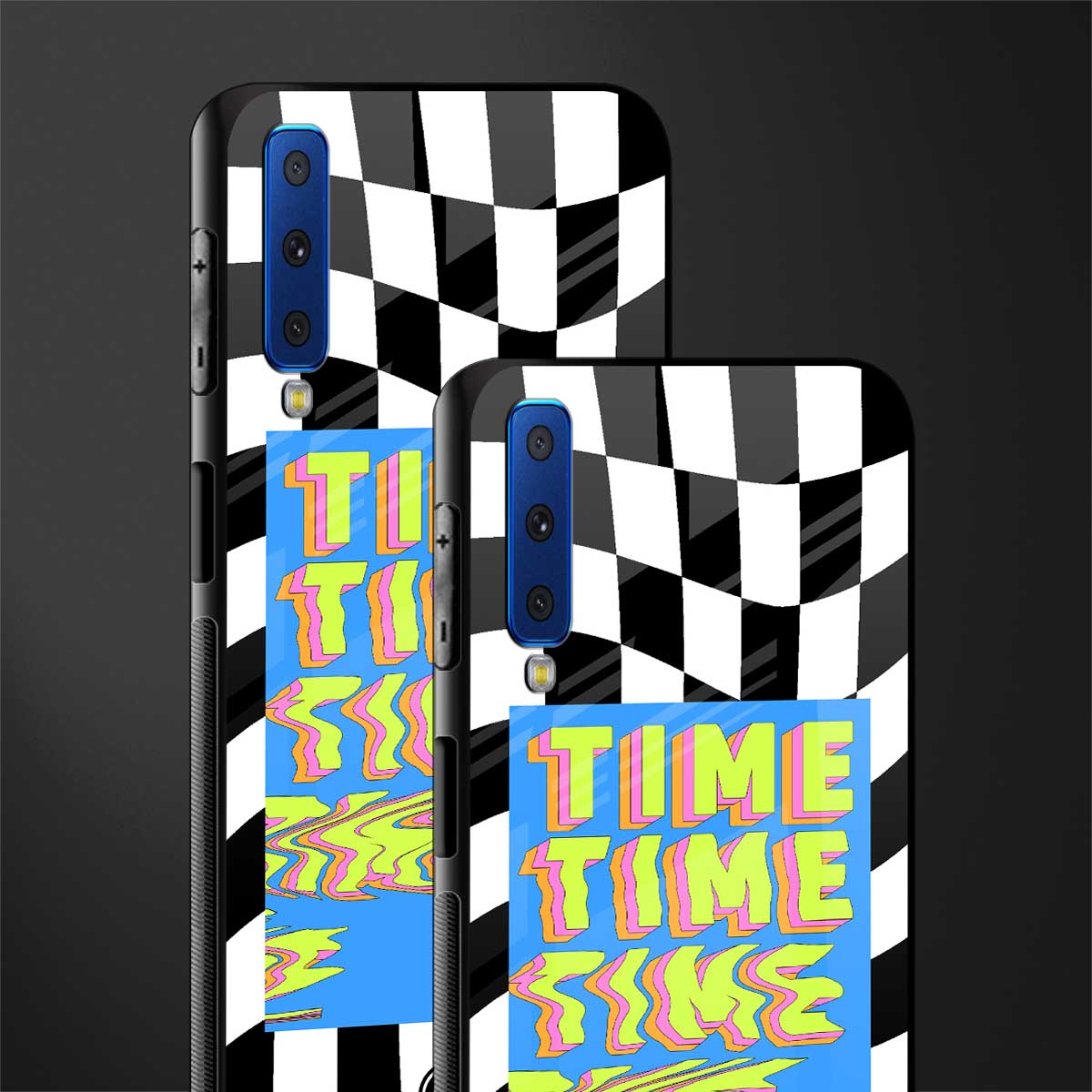 time glass case for samsung galaxy a7 2018 image-2