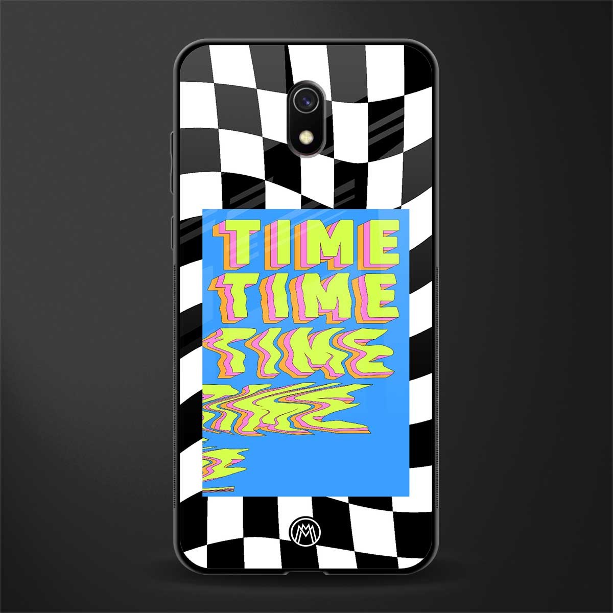 time glass case for redmi 8a image