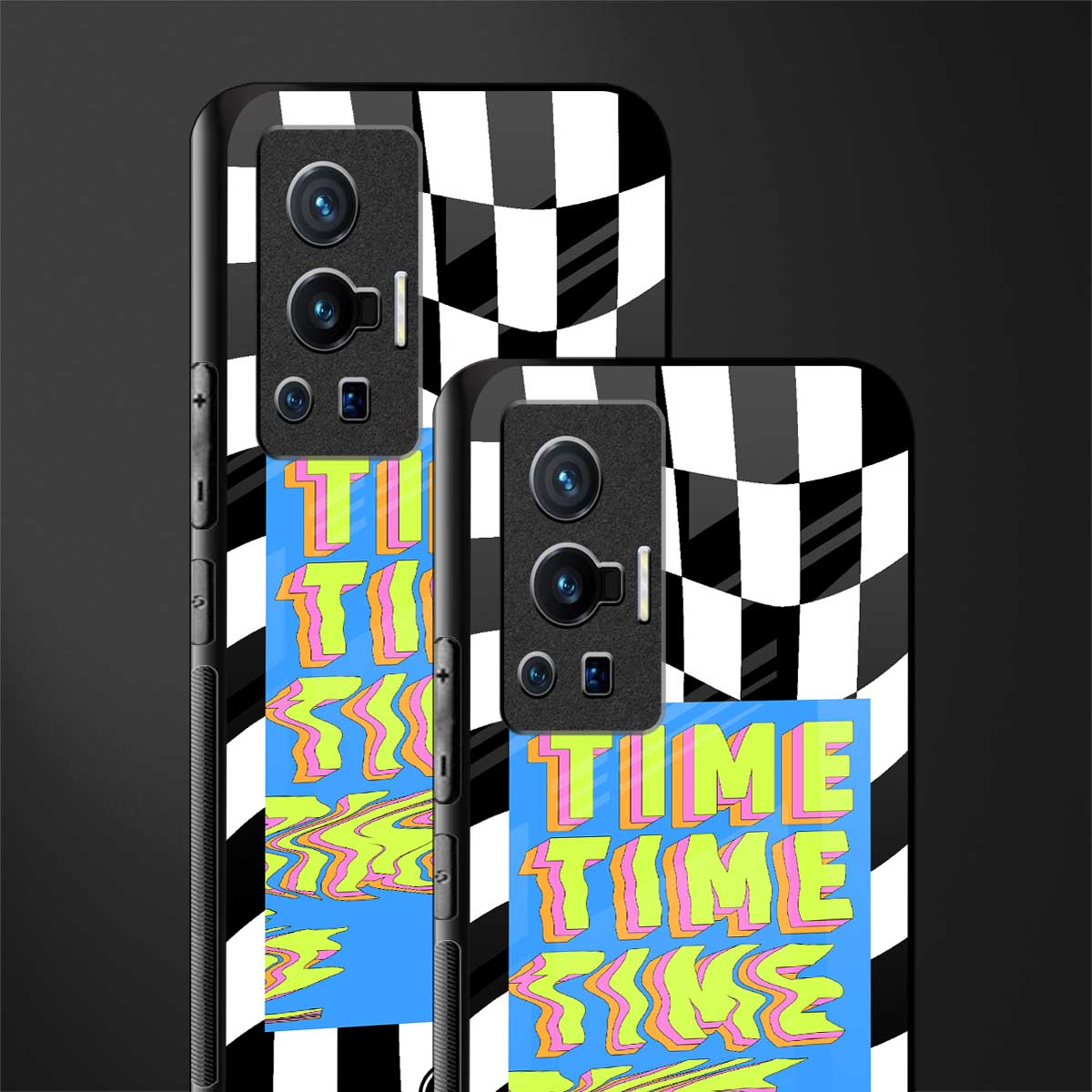 time glass case for vivo x70 pro image-2