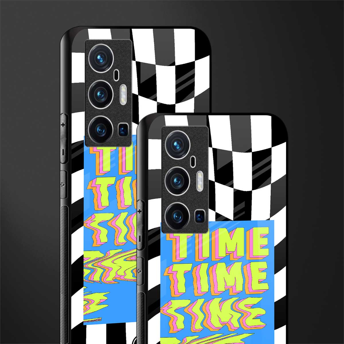 time glass case for vivo x70 pro plus image-2