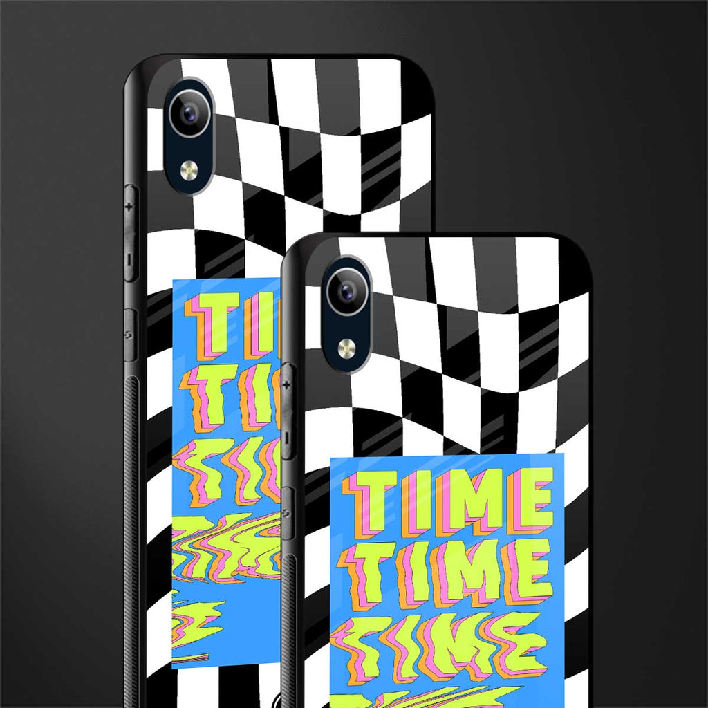 time glass case for vivo y1s without fingerprint image-2