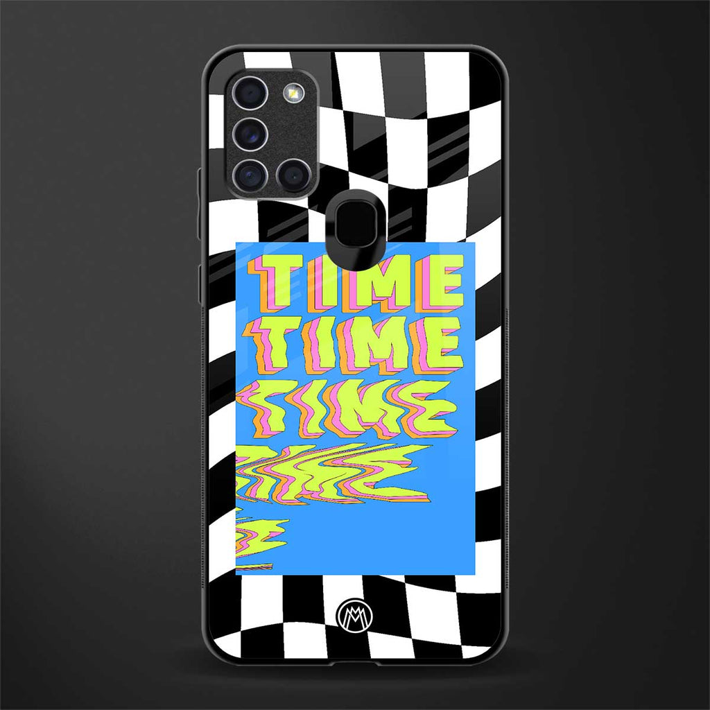 time glass case for samsung galaxy a21s image