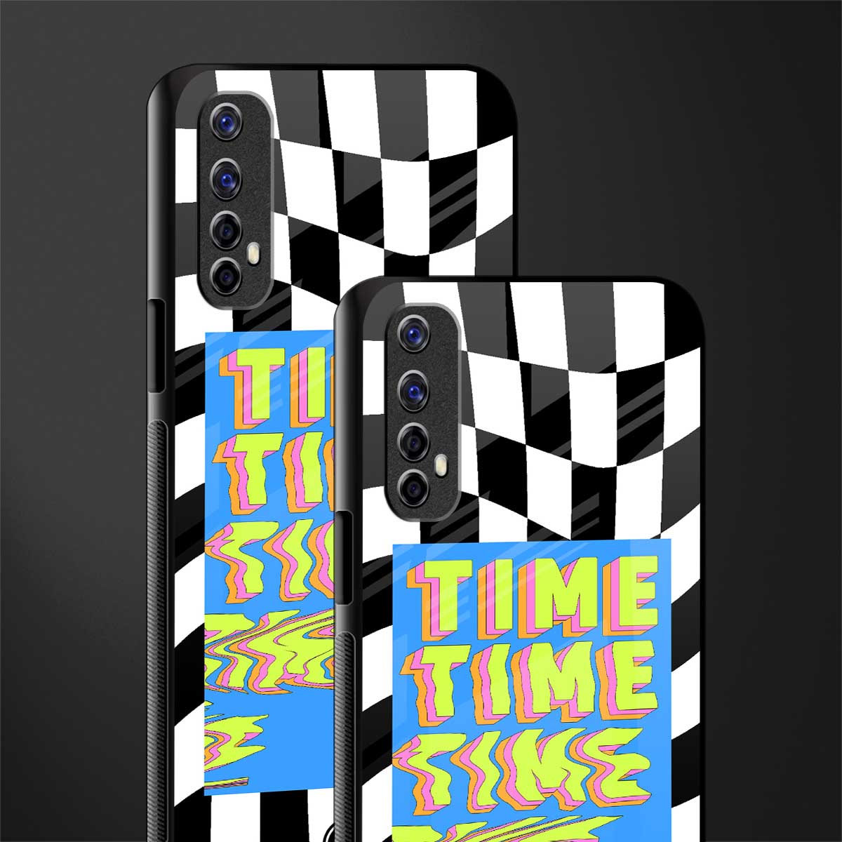 time glass case for realme 7 image-2