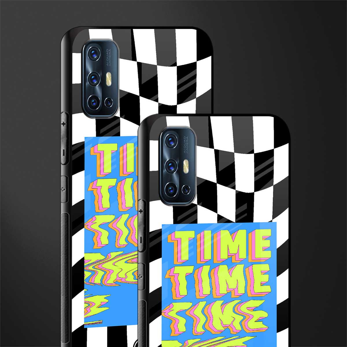 time glass case for vivo v17 image-2