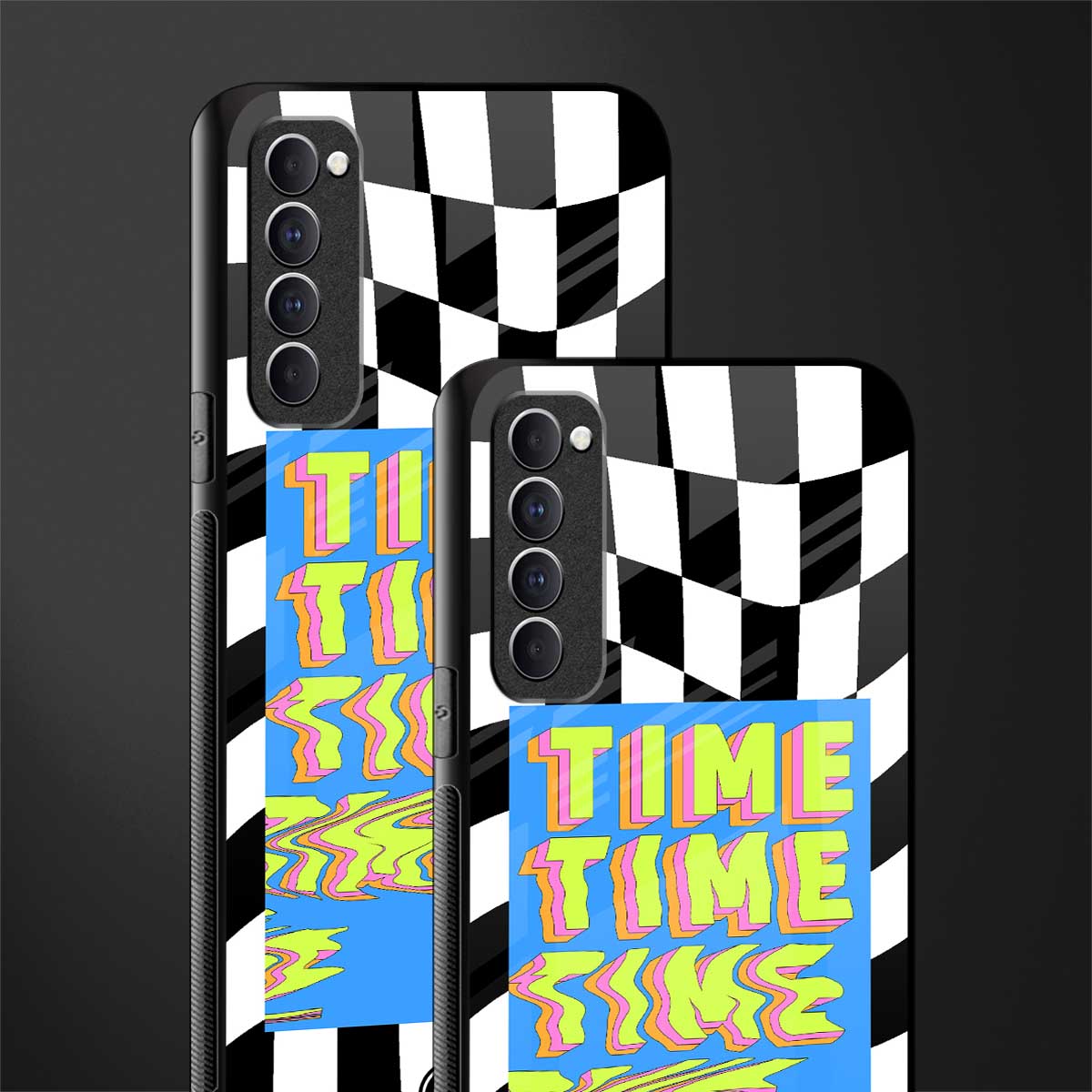 time glass case for oppo reno 4 pro image-2