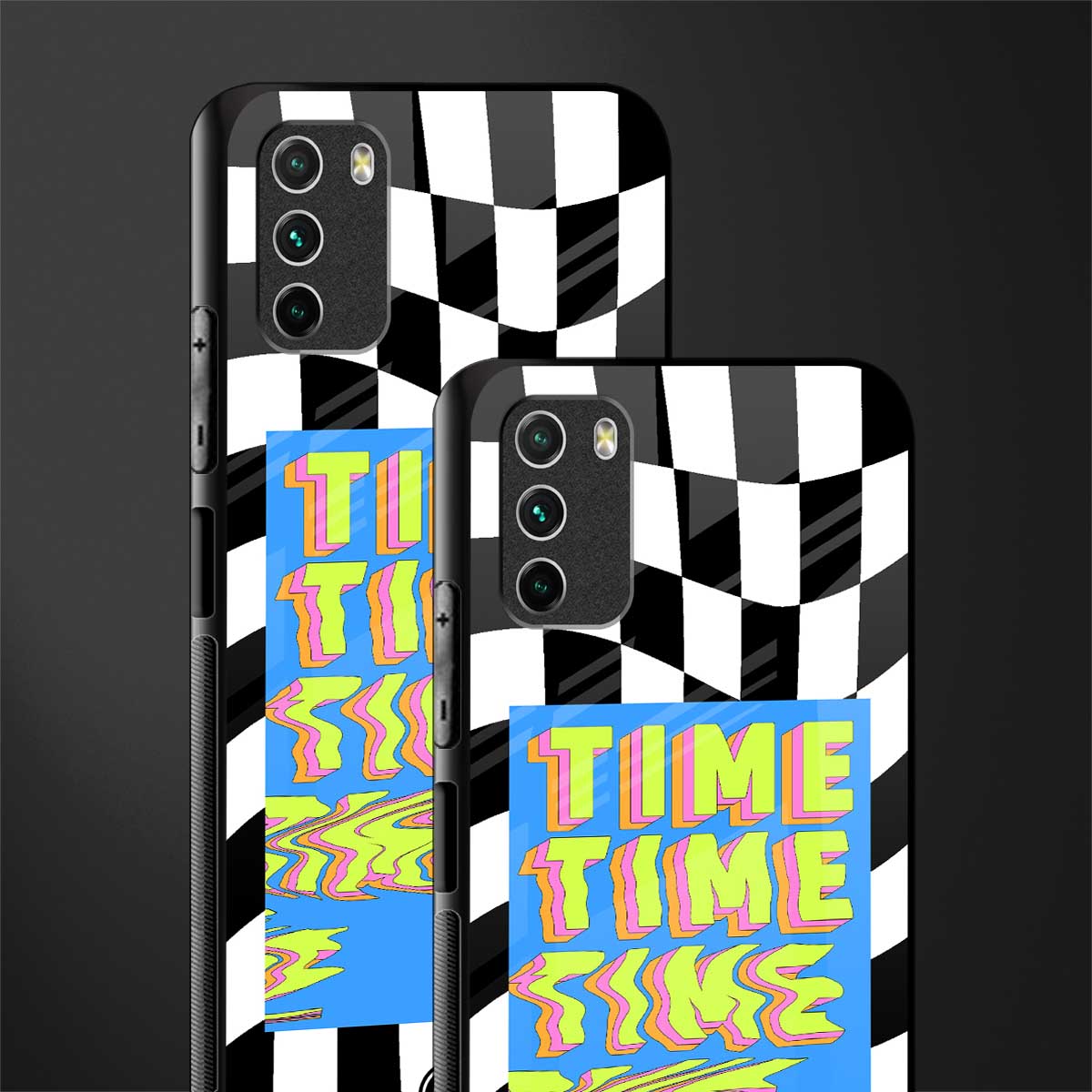 time glass case for poco m3 image-2