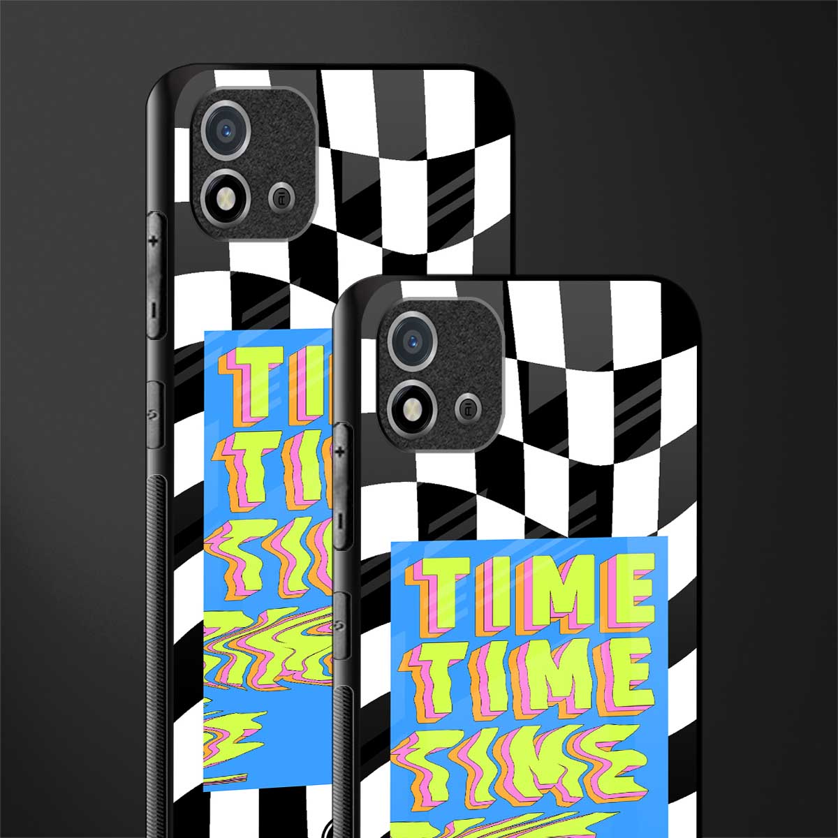 time glass case for realme c20 image-2