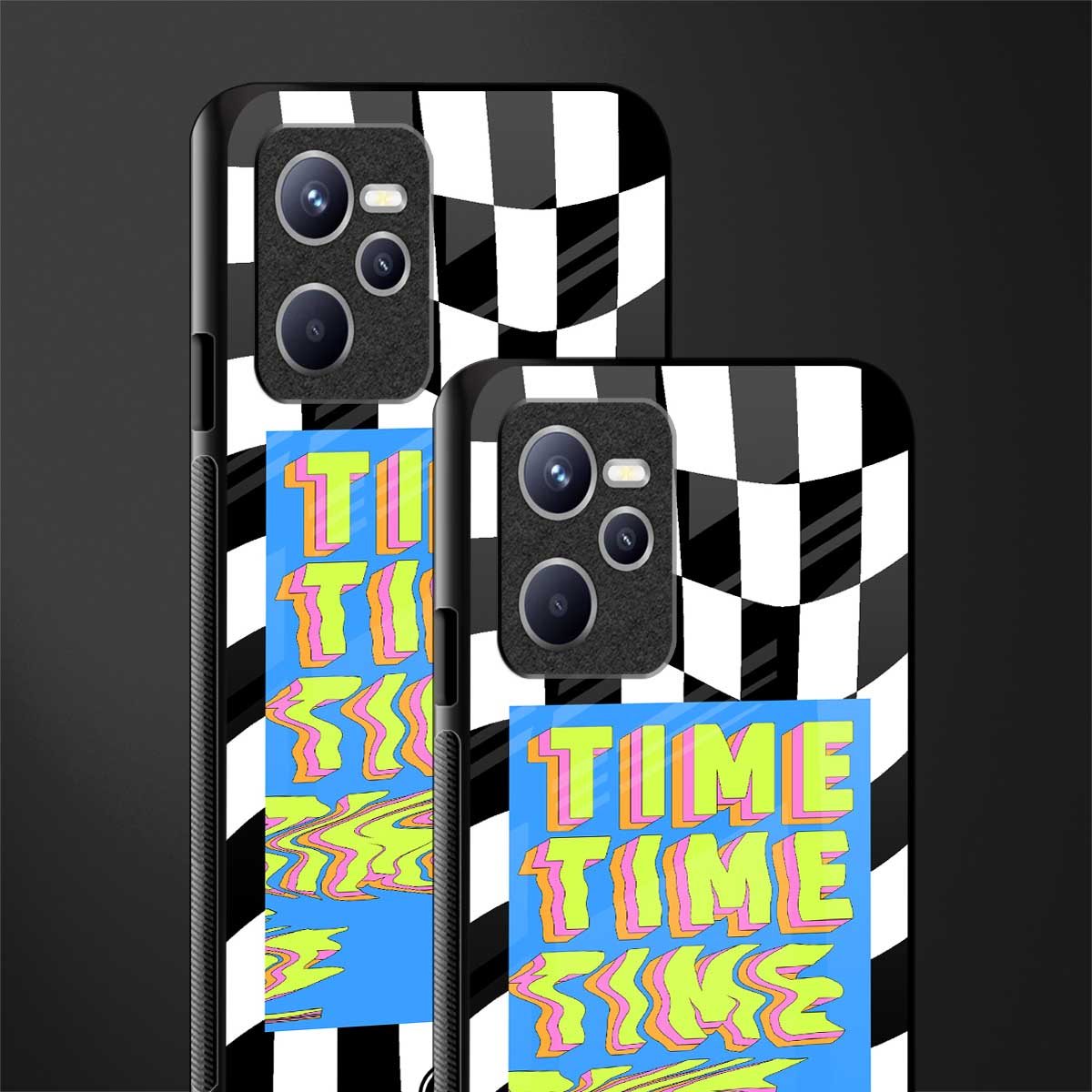 time glass case for realme c35 image-2