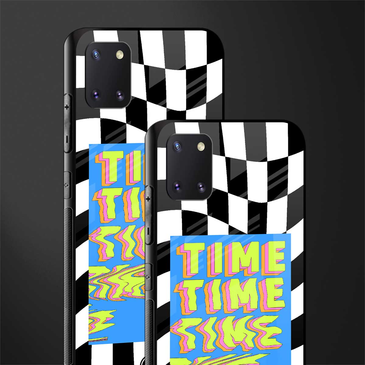 time glass case for samsung a81 image-2