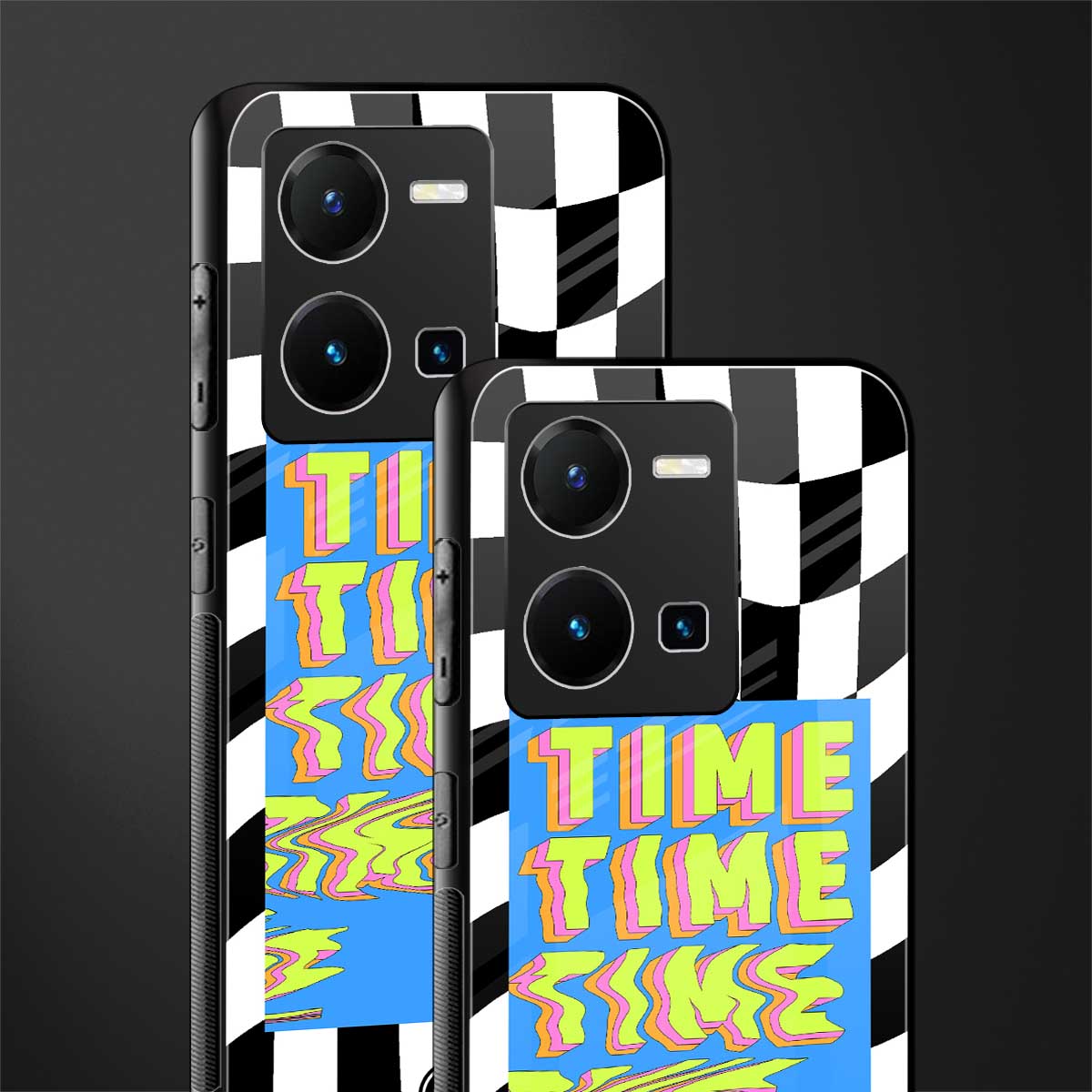time back phone cover | glass case for vivo y35 4g