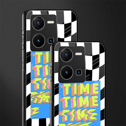 time back phone cover | glass case for vivo y35 4g
