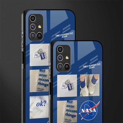 time is running out glass case for samsung galaxy m51 image-2