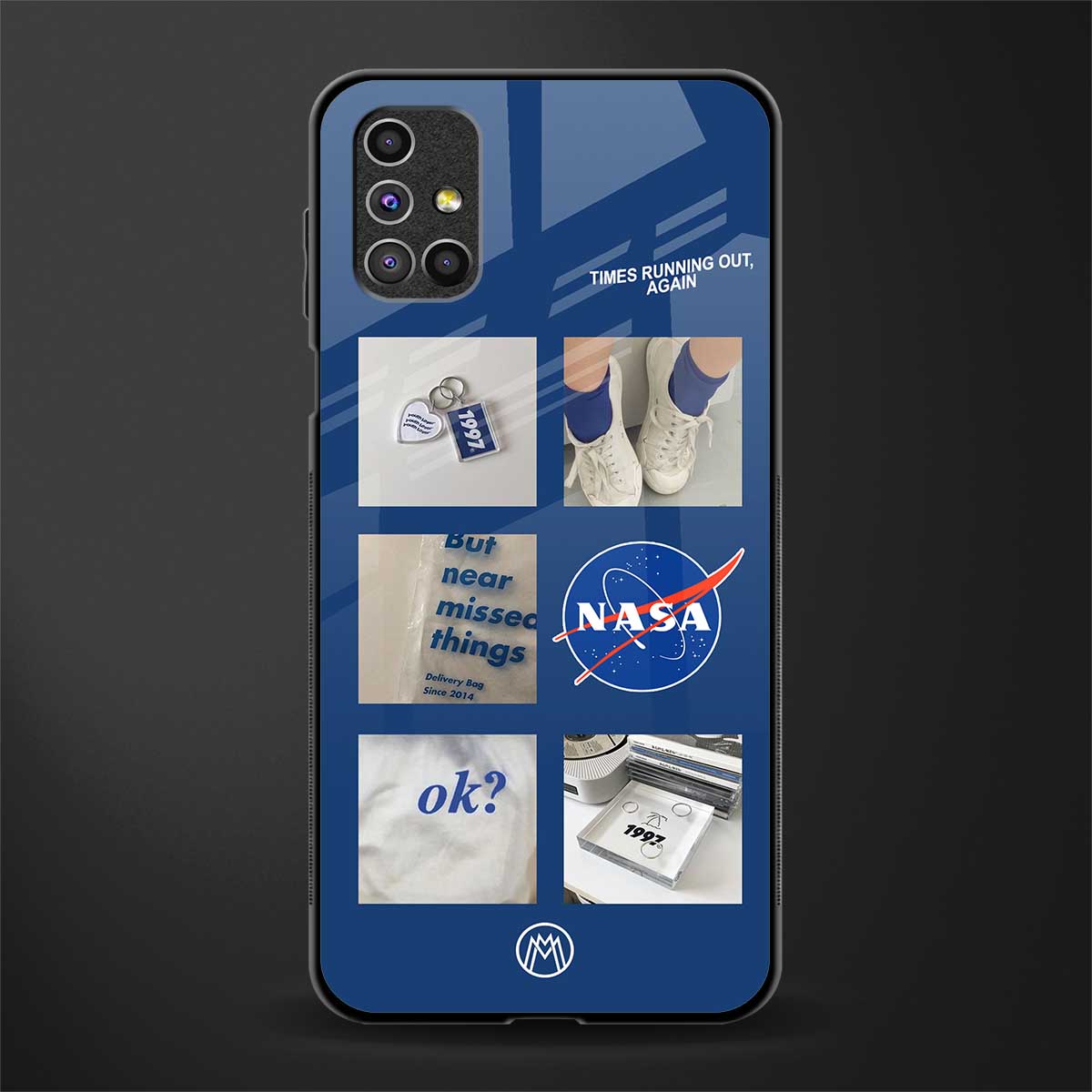 time is running out glass case for samsung galaxy m31s image