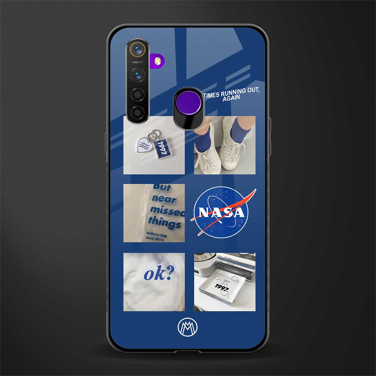 time is running out glass case for realme 5i image