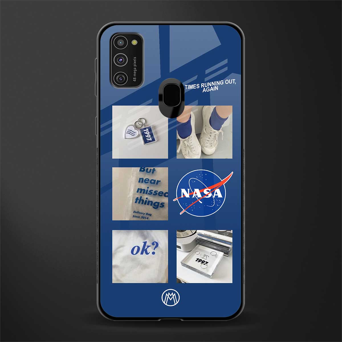 time is running out glass case for samsung galaxy m21 image