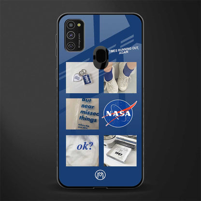 time is running out glass case for samsung galaxy m21 image