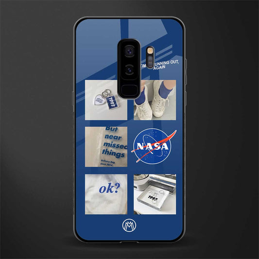 time is running out glass case for samsung galaxy s9 plus image