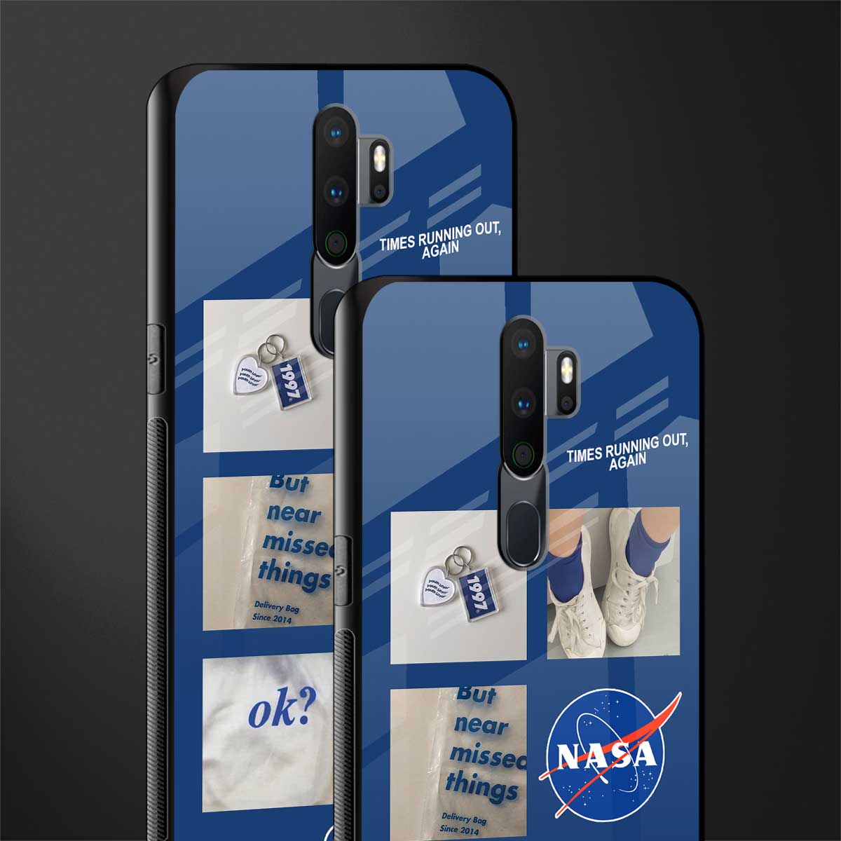 time is running out glass case for oppo a5 2020 image-2