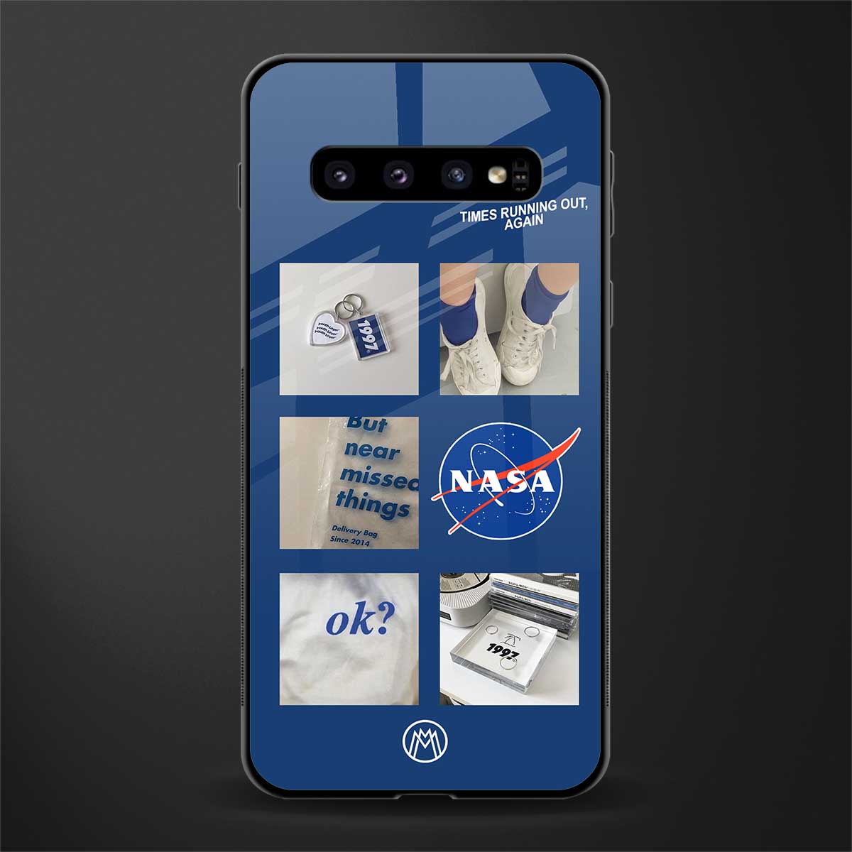 time is running out glass case for samsung galaxy s10 plus image