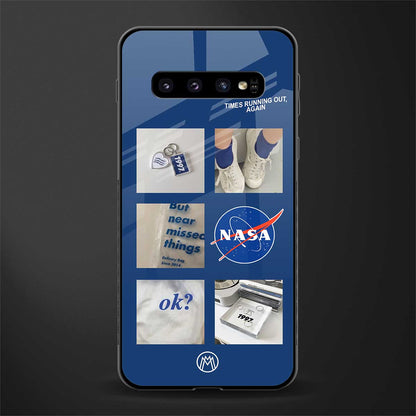 time is running out glass case for samsung galaxy s10 plus image