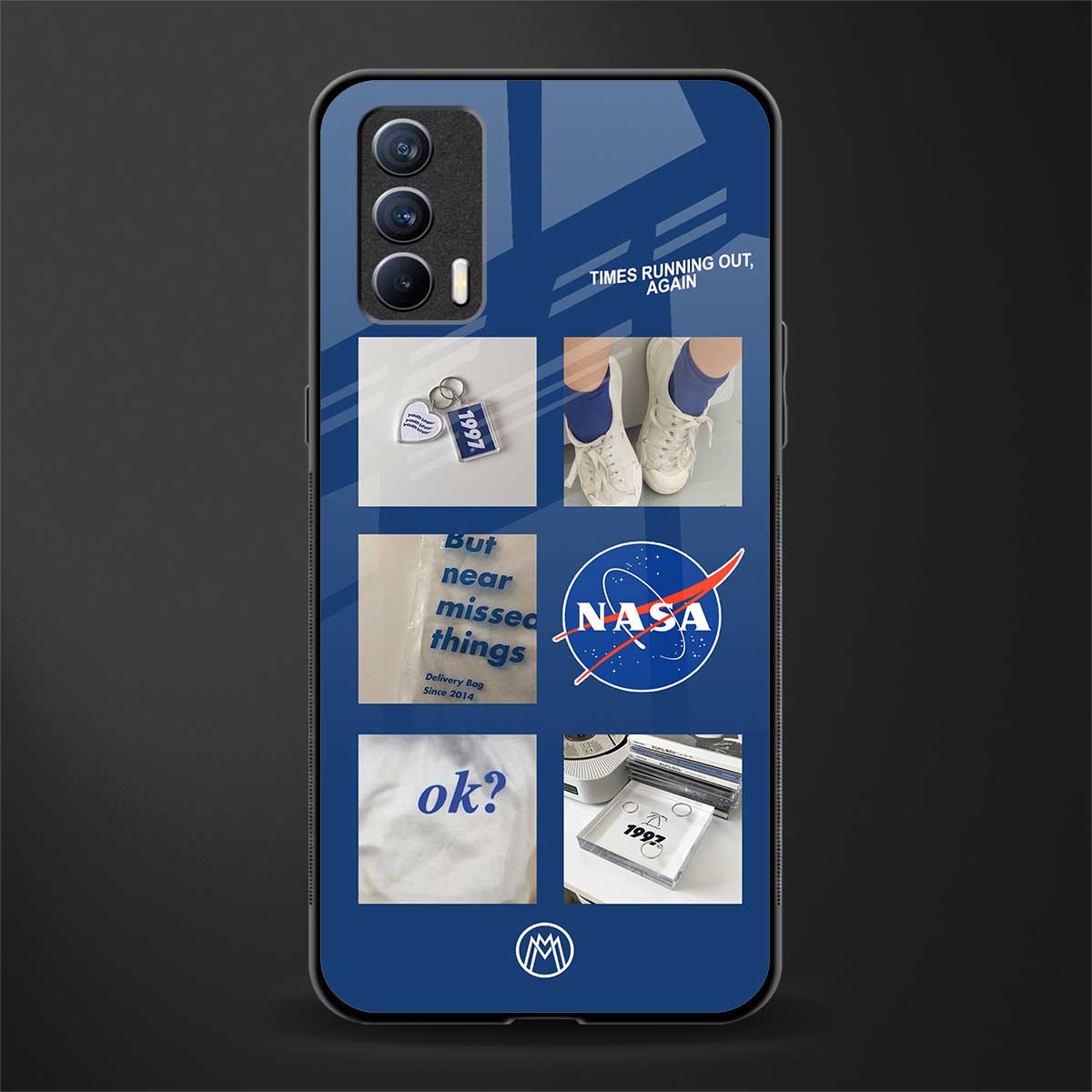 time is running out glass case for realme x7 image