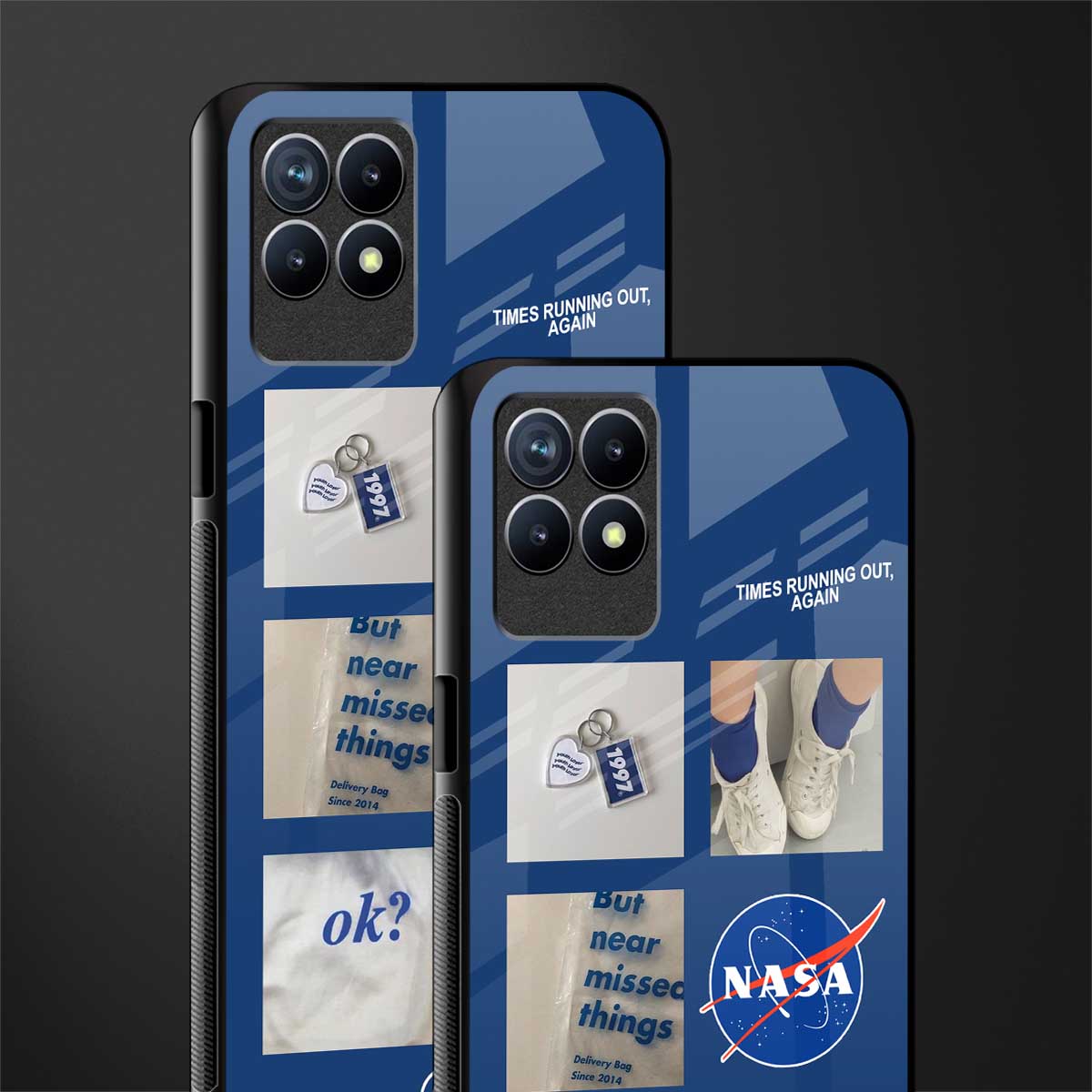 time is running out glass case for realme 8i image-2