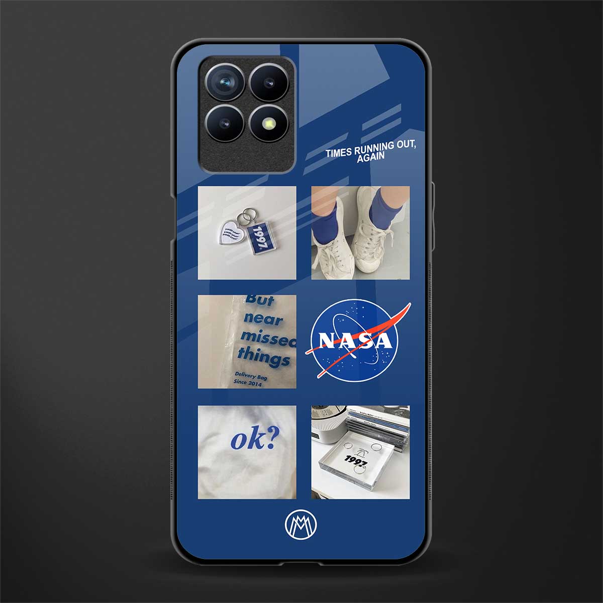 time is running out glass case for realme 8i image