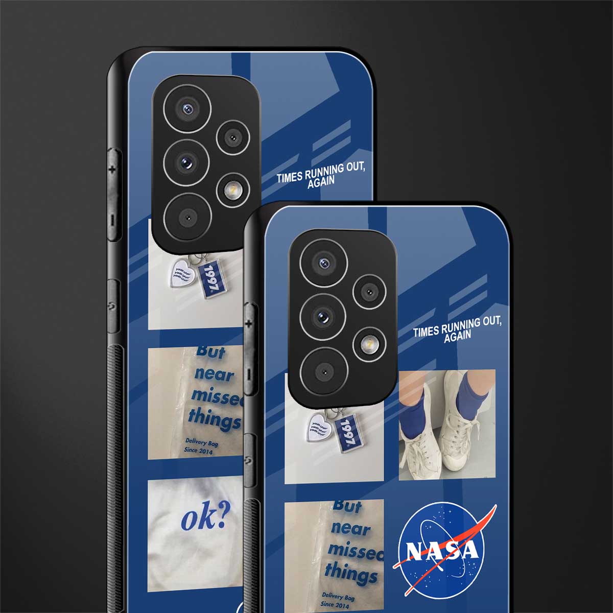 time is running out back phone cover | glass case for samsung galaxy a23