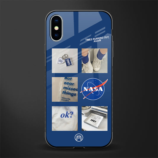 time is running out glass case for iphone xs image