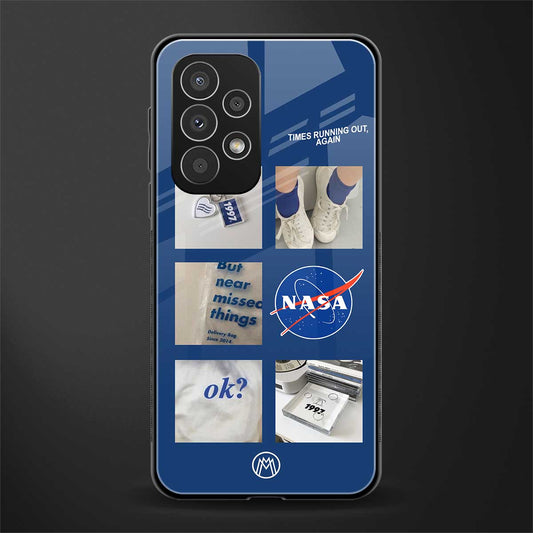 time is running out back phone cover | glass case for samsung galaxy a73 5g