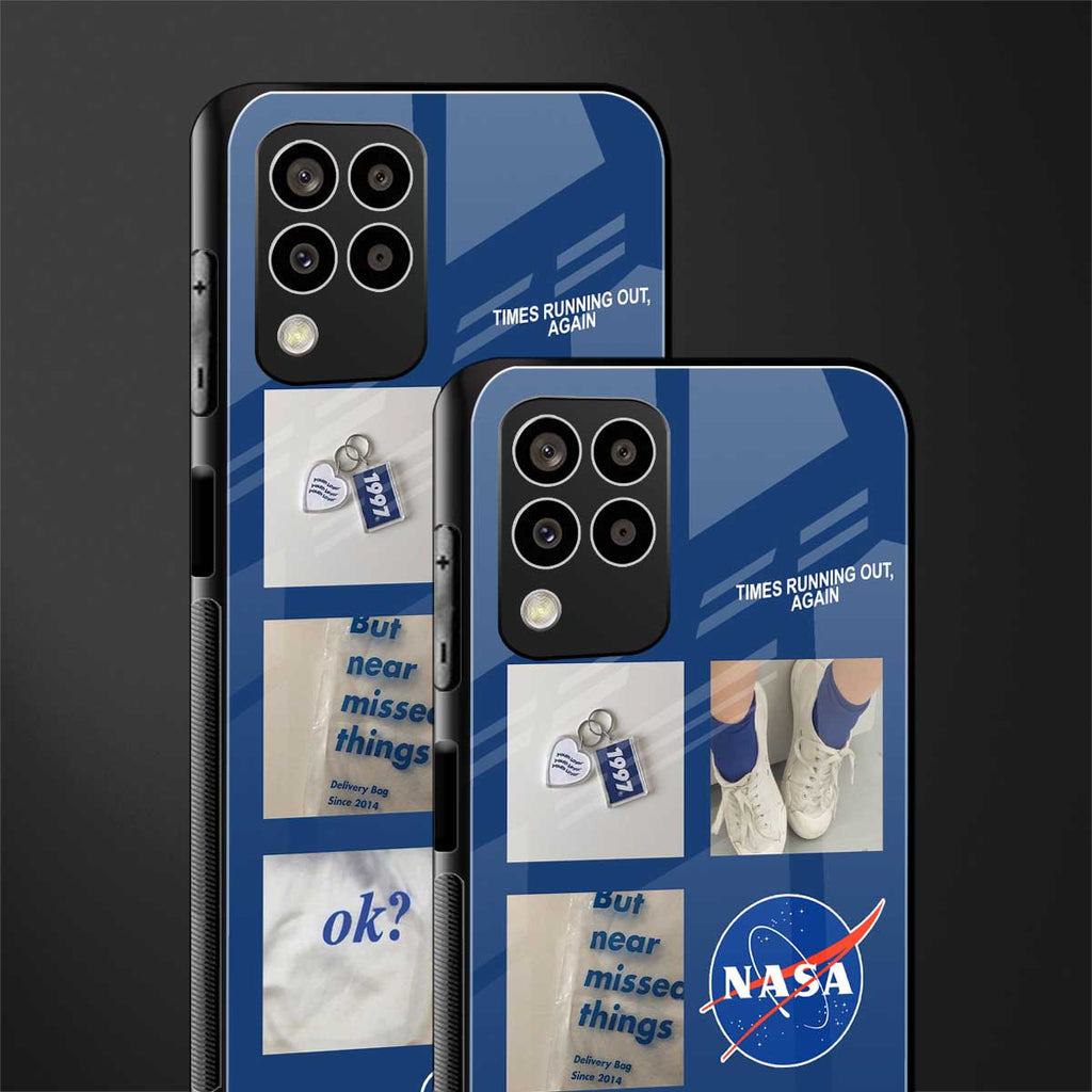 time is running out back phone cover | glass case for samsung galaxy m33 5g